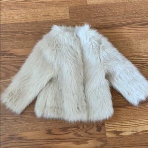 H&M faux fur jacket size 2-3y